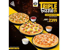 Caesar's Pizza Tripple Sizzle Deal 2 For Rs.2399/-image-1490